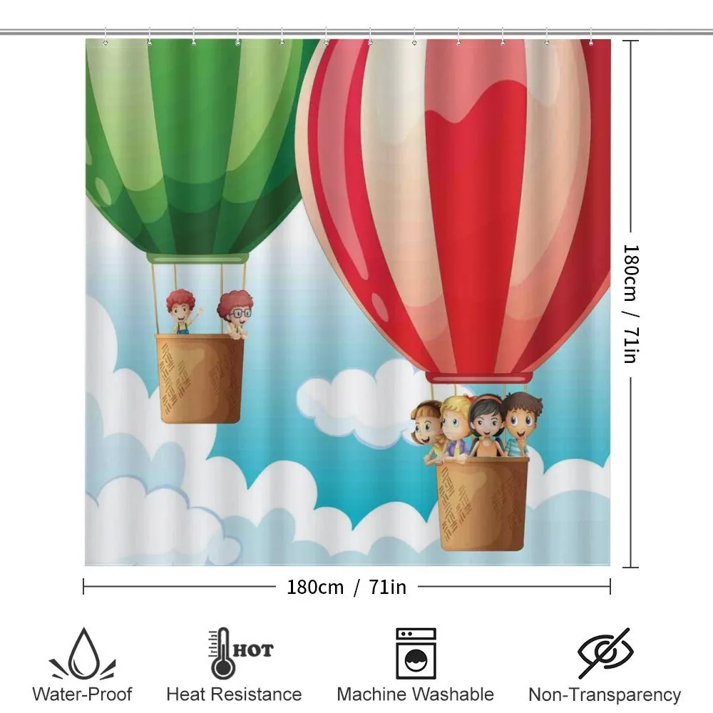 Children in Balloons — Detail 2