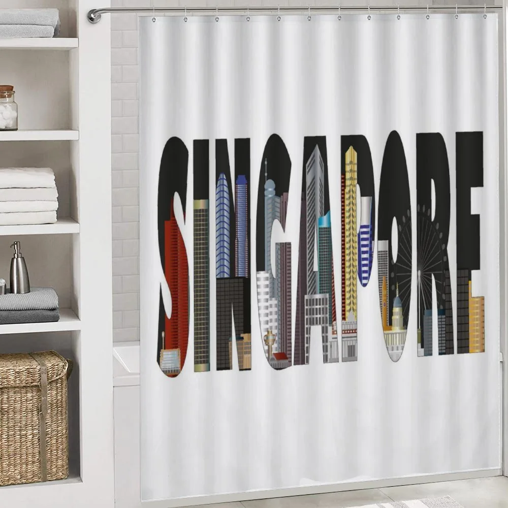City Skyline in Lettering — Detail 4