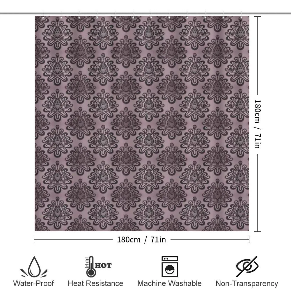 Damask Black Motifs — Detail 2