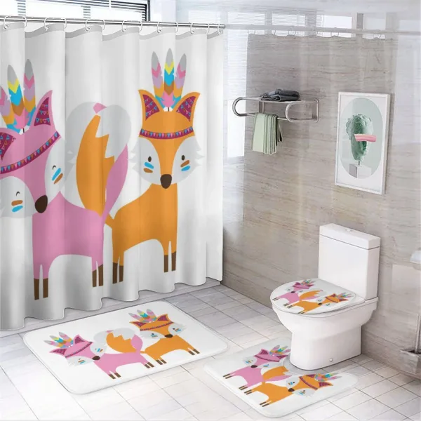 Feathers Forest on a shower curtain