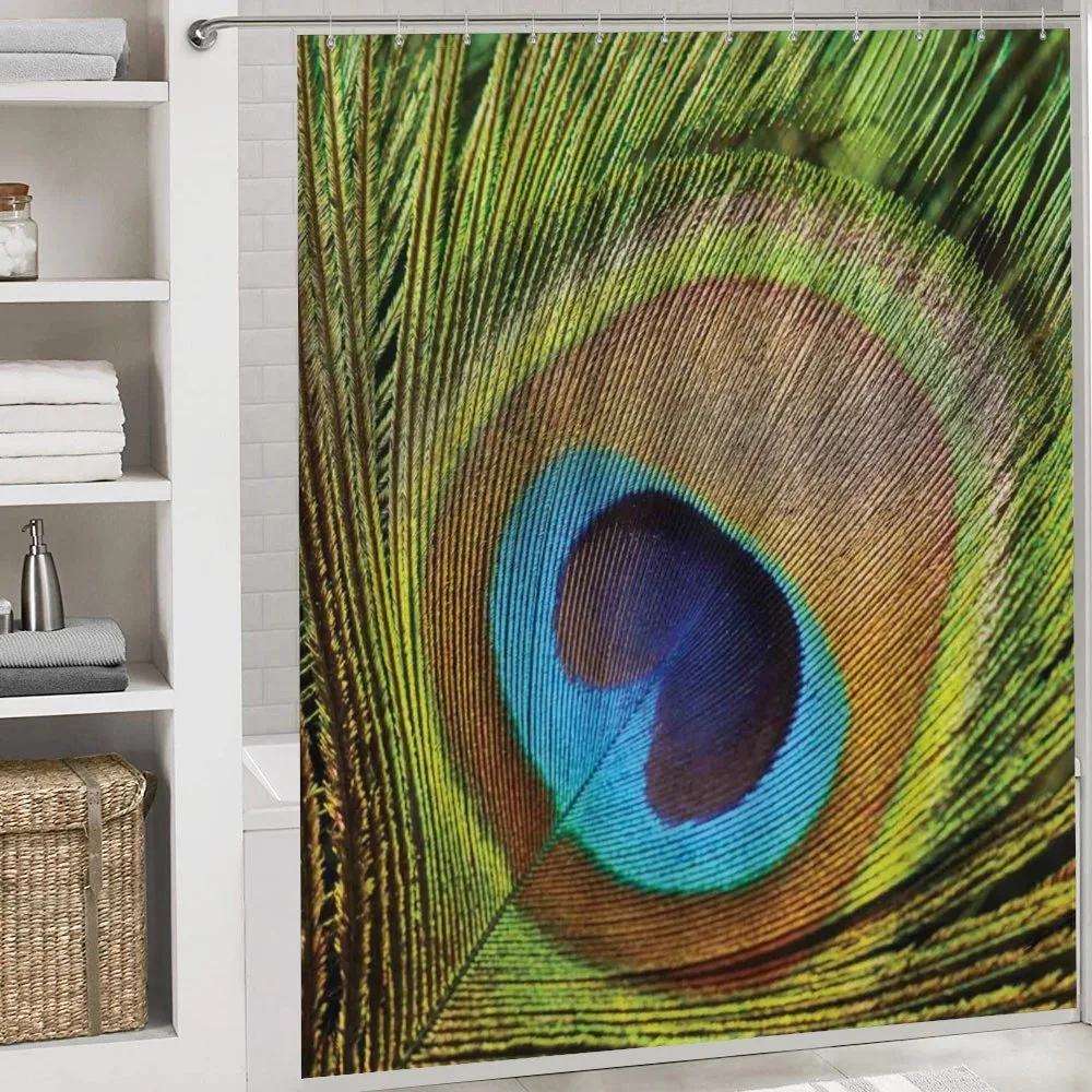 Green Peacock Feathers — Detail 4