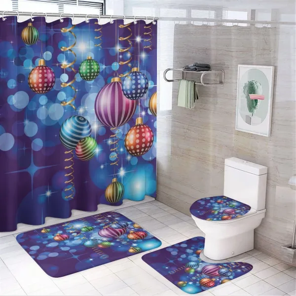 Happy New Year Party on a shower curtain