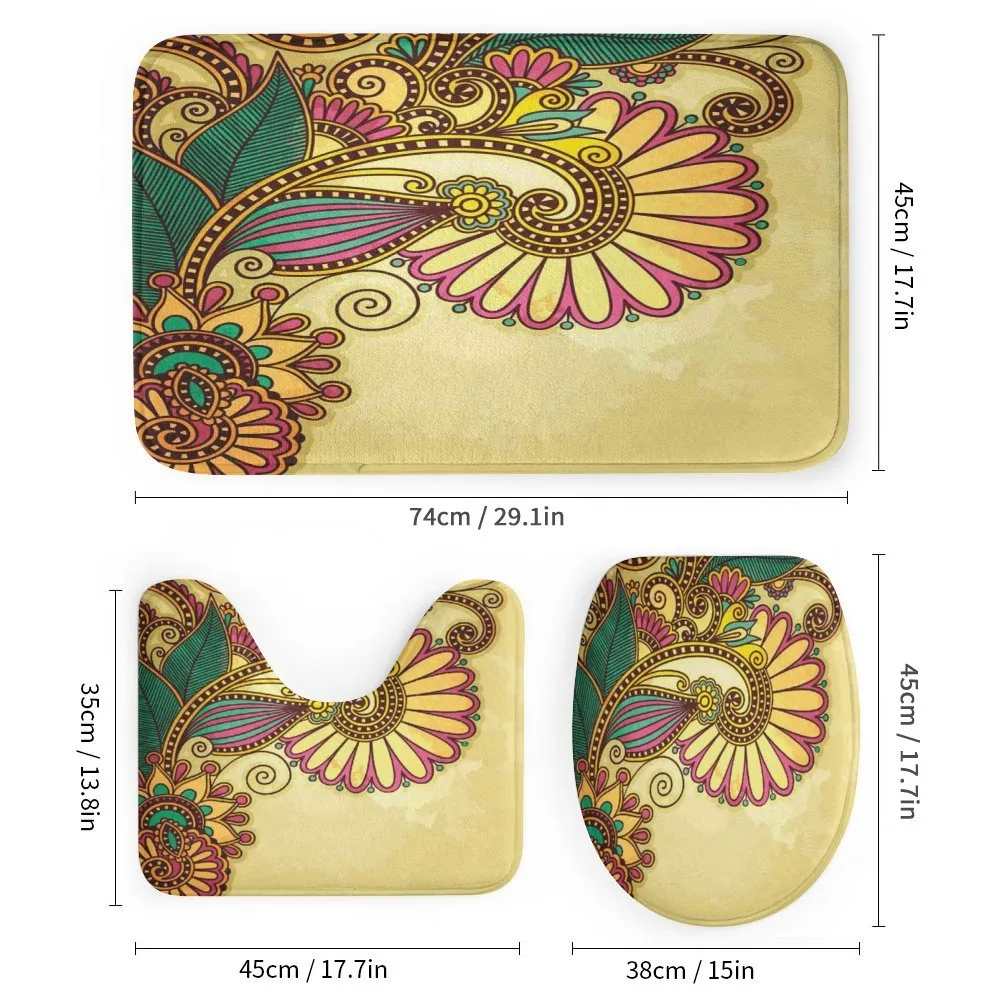 Paisley Flowers Leaves — Detail 1