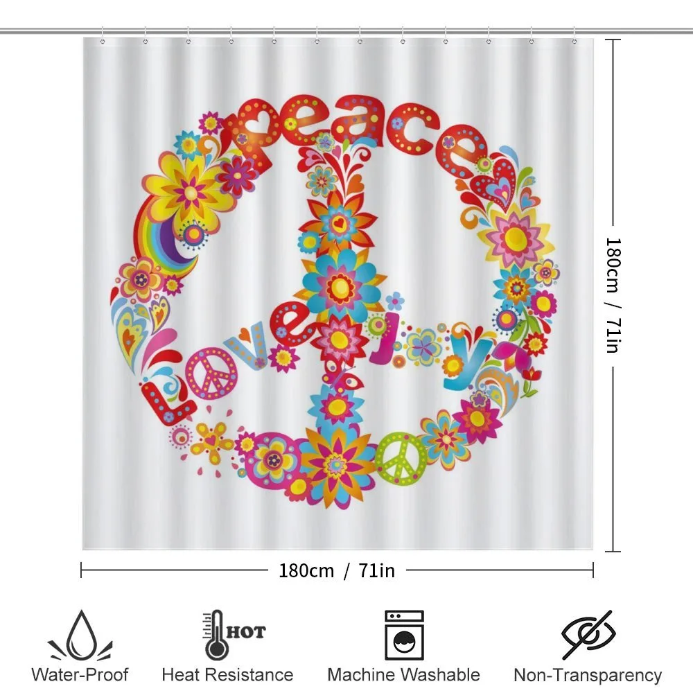Peace Love Joy Flowers — Detail 2