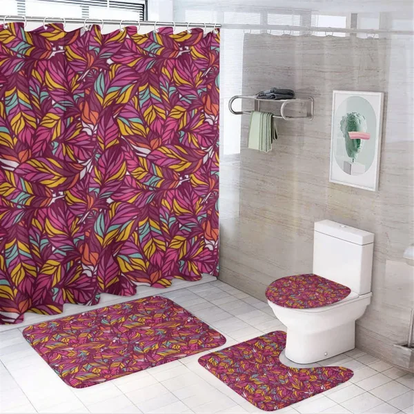 Psychedelic Vibrant Colors on a shower curtain