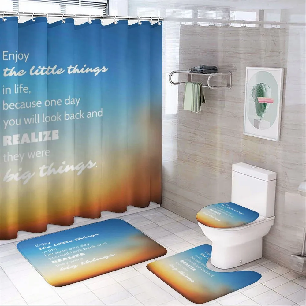 Slogan on Blurry Backdrop — Your design
