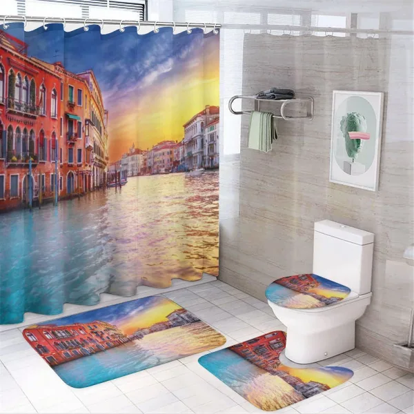 Venice Canal on a shower curtain