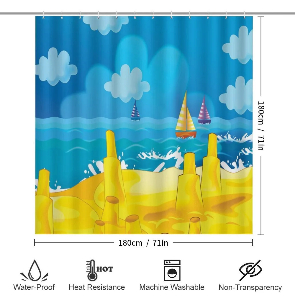 Vibrant Seaside Cartoon Scene — Detail 2