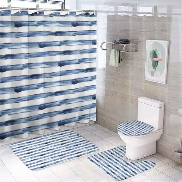 Watercolor Brush on a shower curtain