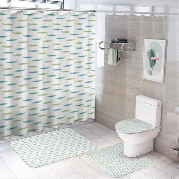 Watercolor Crocodiles on a shower curtain