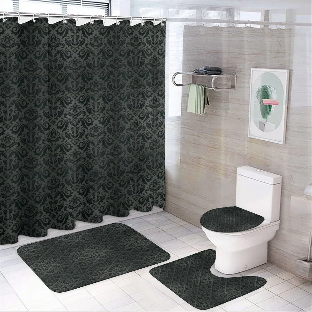 Black Damask Floral — Your design