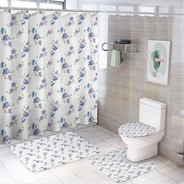 Bridal Romantic Buds on a shower curtain
