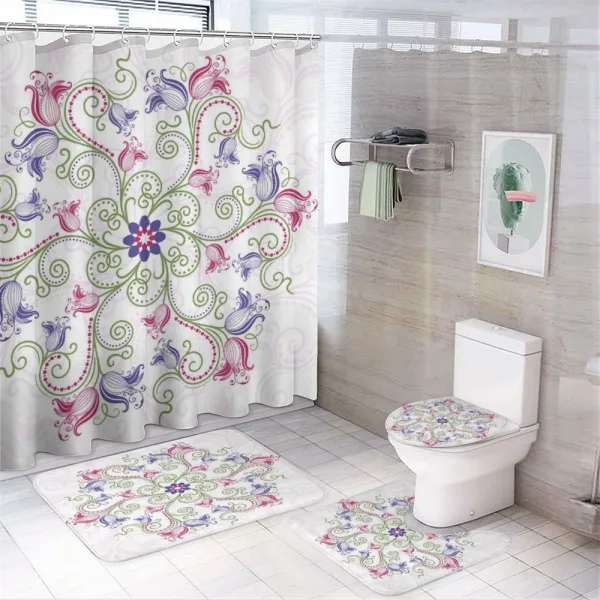 Classical Tulip on a shower curtain