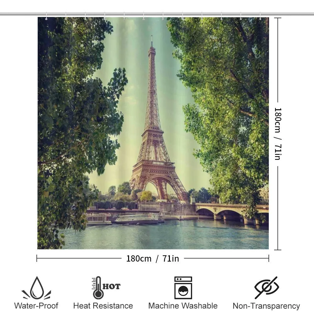 Eiffel Tower Seine River — Detail 2
