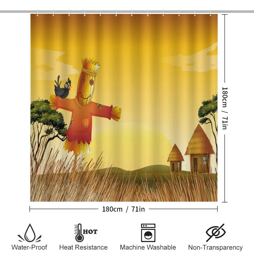 Farm Houses and Scarecrow — Detail 2