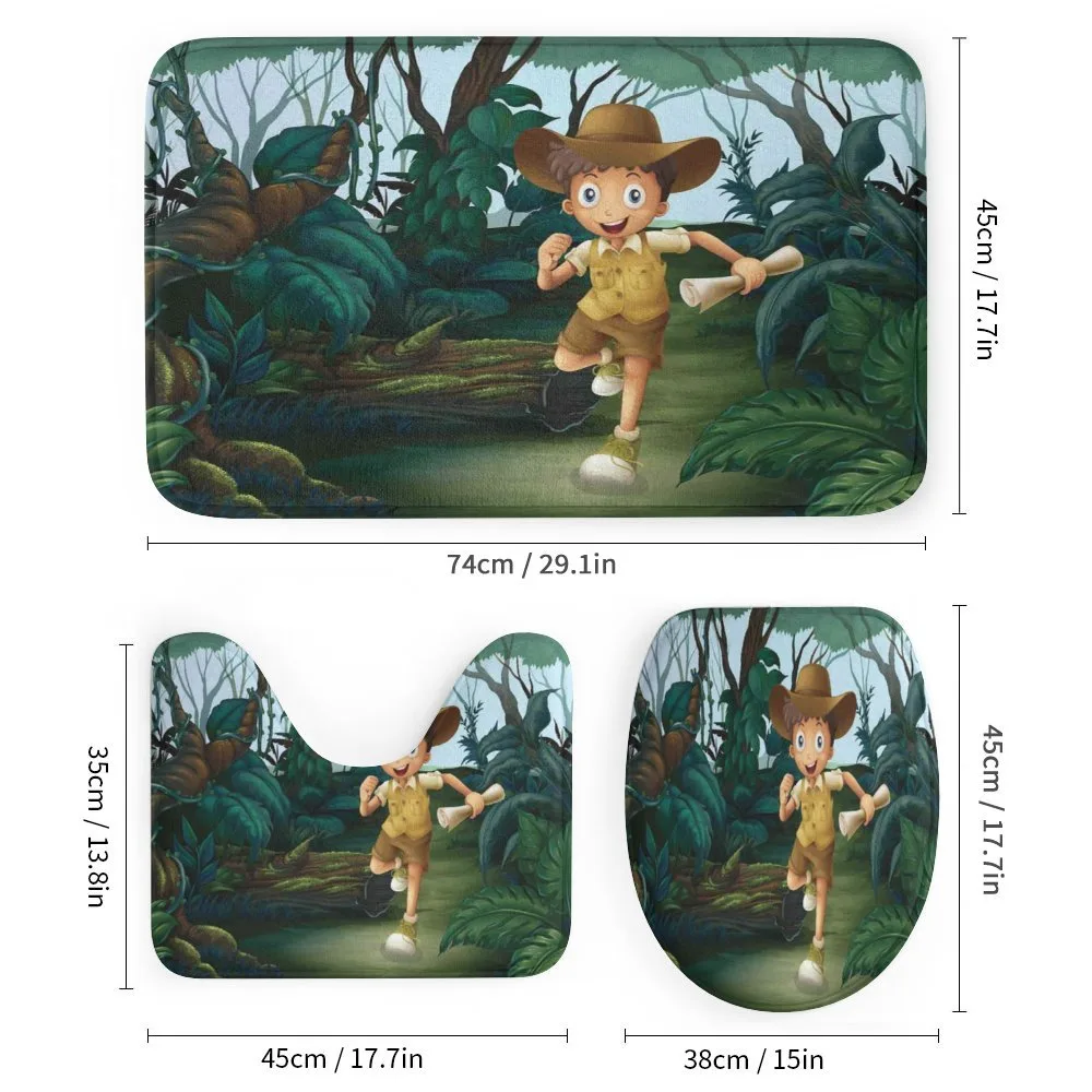 Kid Running in Woods — Detail 1