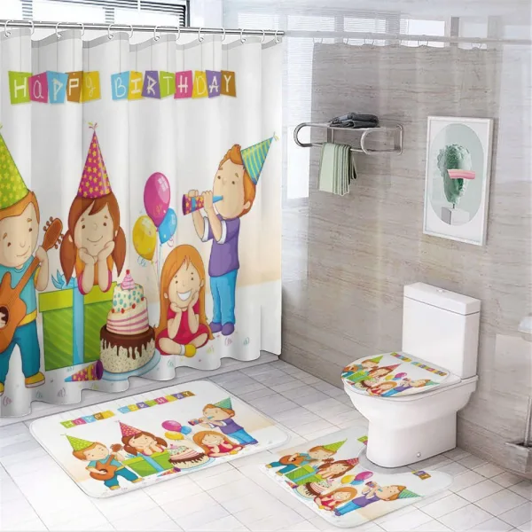 Kindergarten Party on a shower curtain