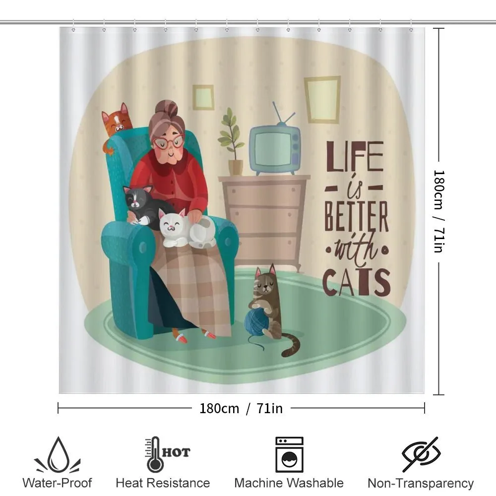 Lady in Armchair and Kitten — Detail 2
