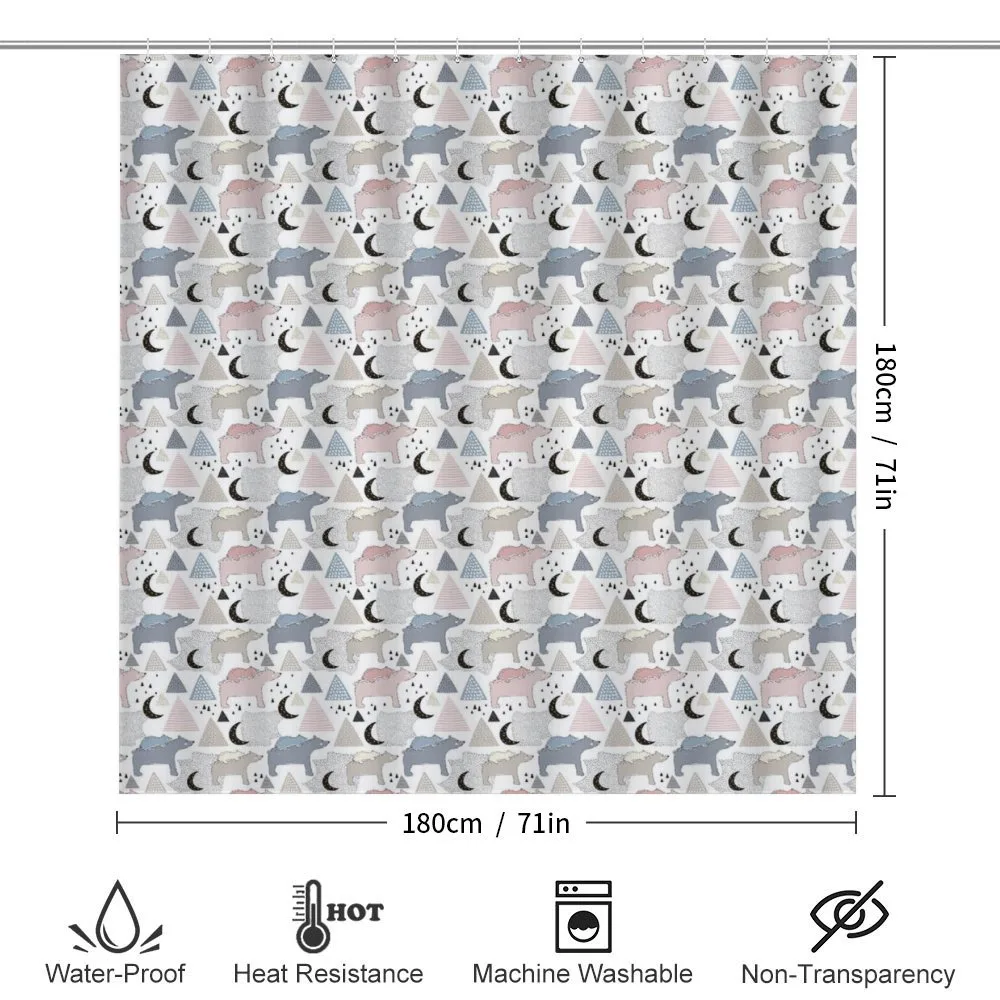 Pastel Polar Bear Pattern — Detail 2