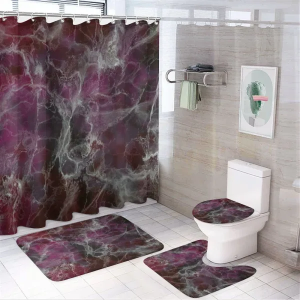 Psychedelic Dark Cloudy on a shower curtain