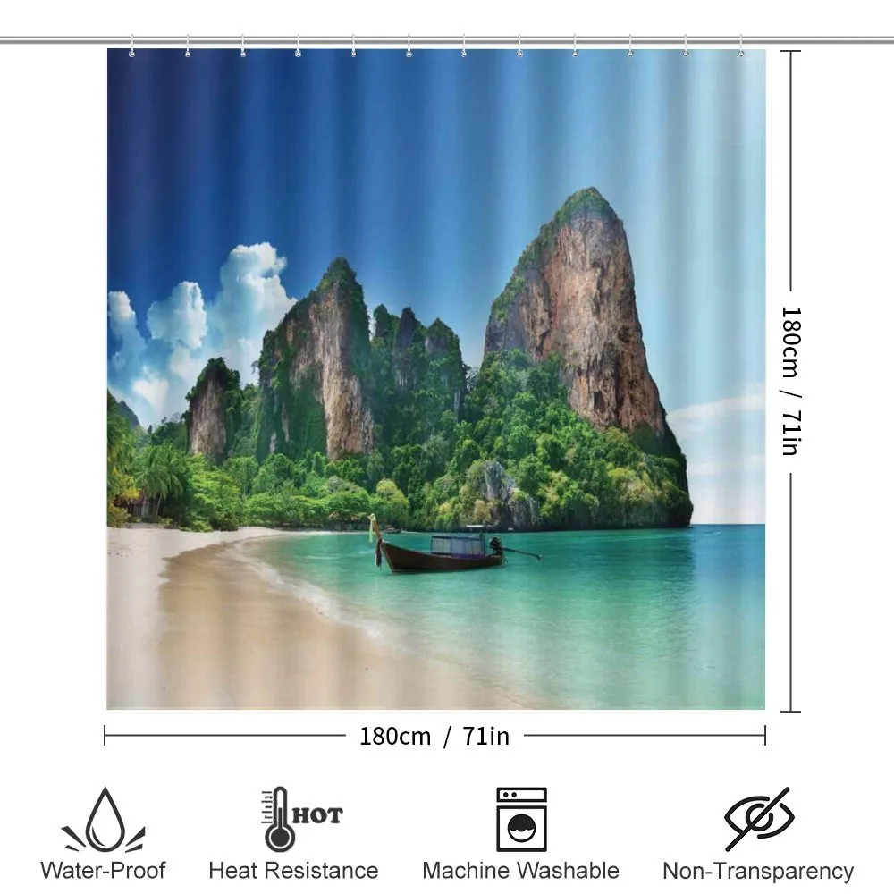 Thailand Rock Cliff Beach — Detail 2