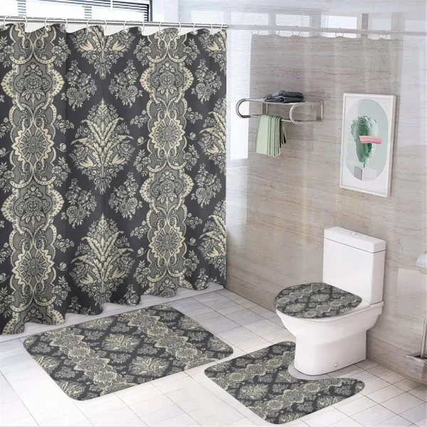Victorian Baroque Style on a shower curtain
