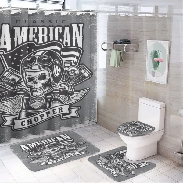 American Vintage Bike on a shower curtain