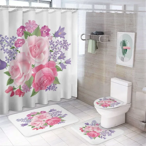 Bridal Bouquet on a shower curtain