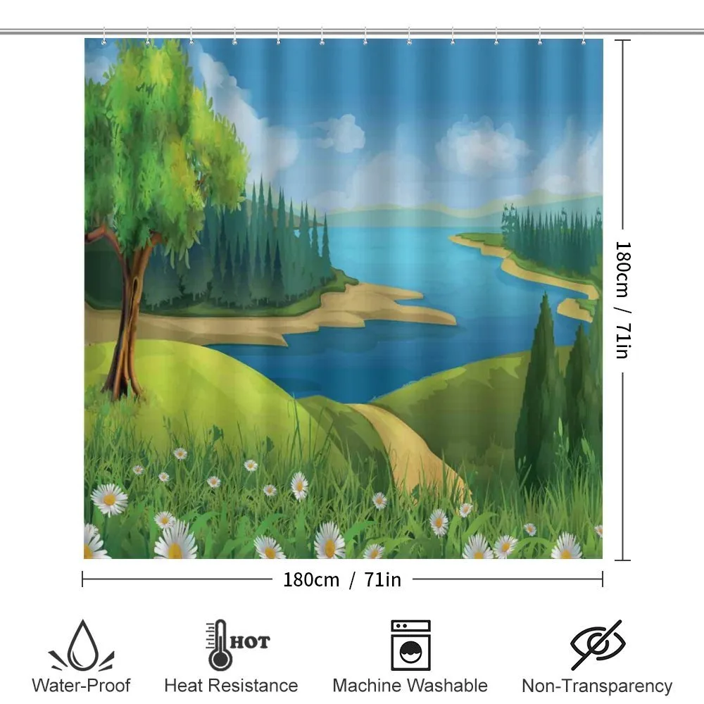 Cartoon Landscape Pattern — Detail 2