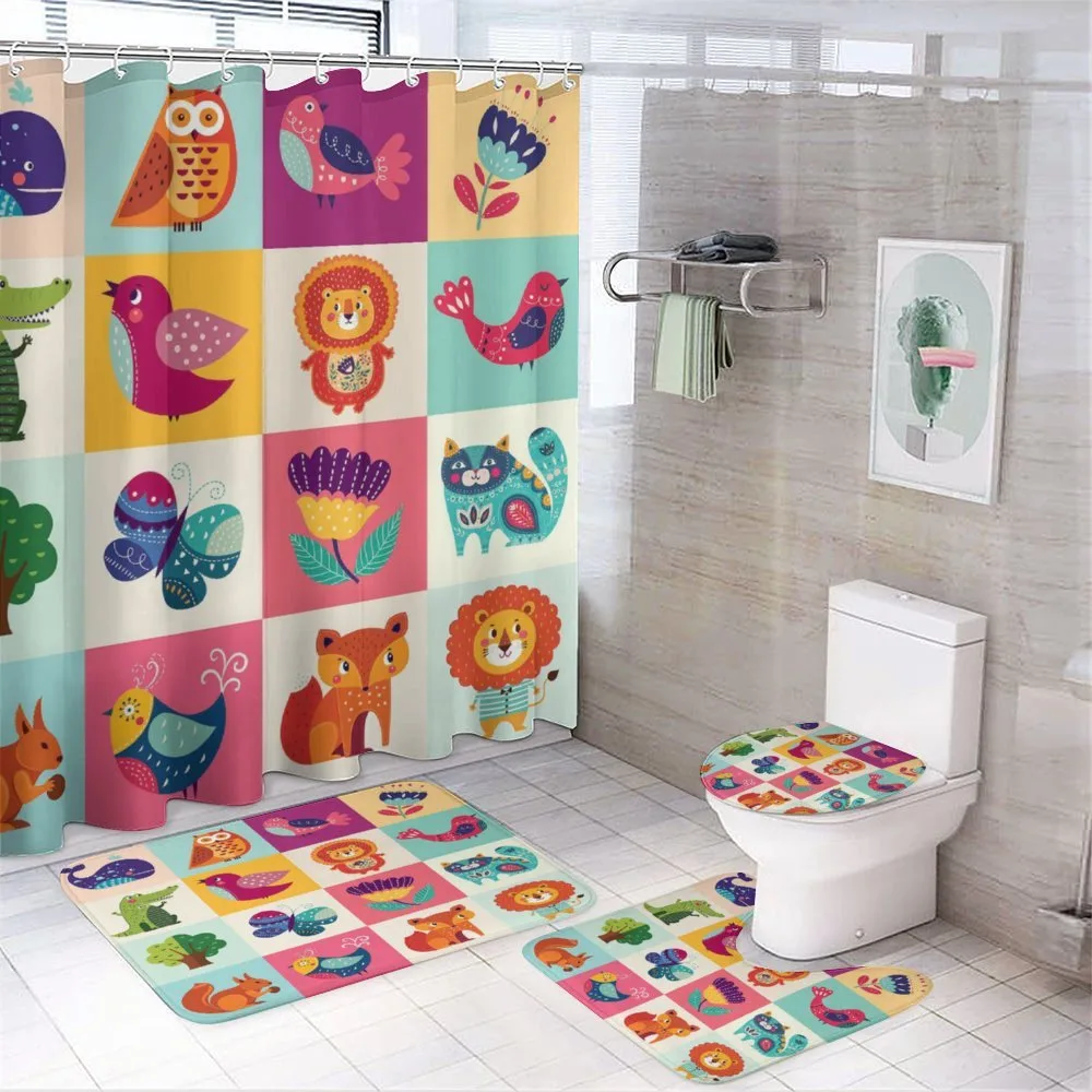 Colorful Birds Flowers — Your design