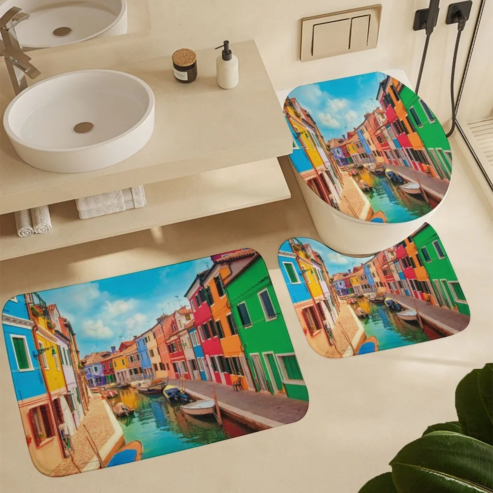 Colorful Buildings Boats — Detail 5