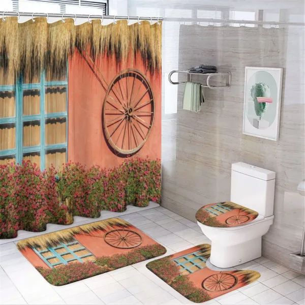 Country House on a shower curtain