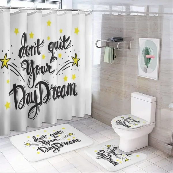 Don't Quit Your Daydream Star on a shower curtain