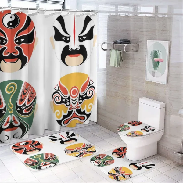 Drama Costumes on a shower curtain