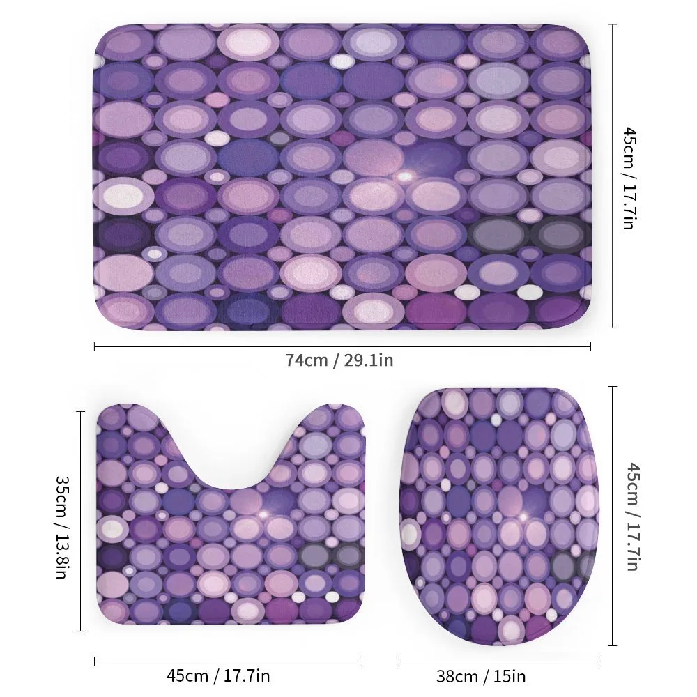 Geometric Violet Circles — Detail 1
