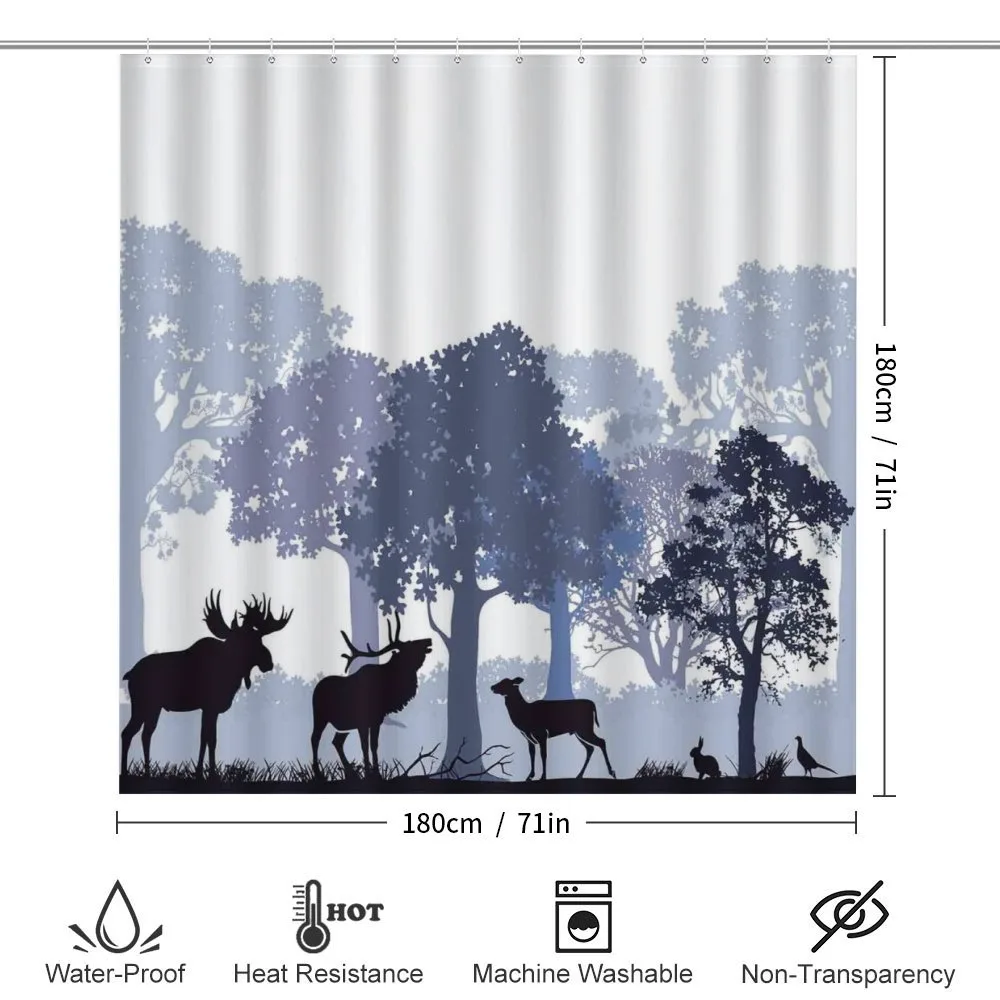 Grey Wild Forest Animals — Detail 2