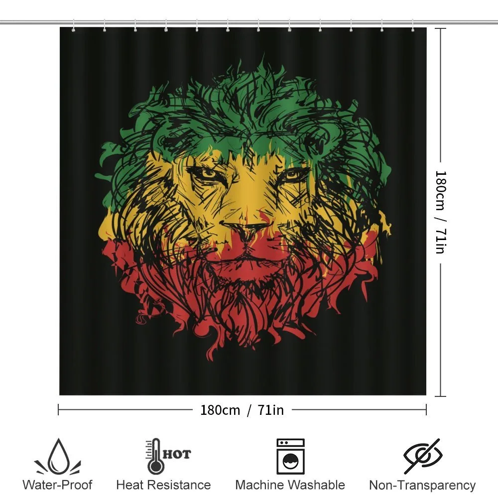 Grunge Lion Head Portrait — Detail 2