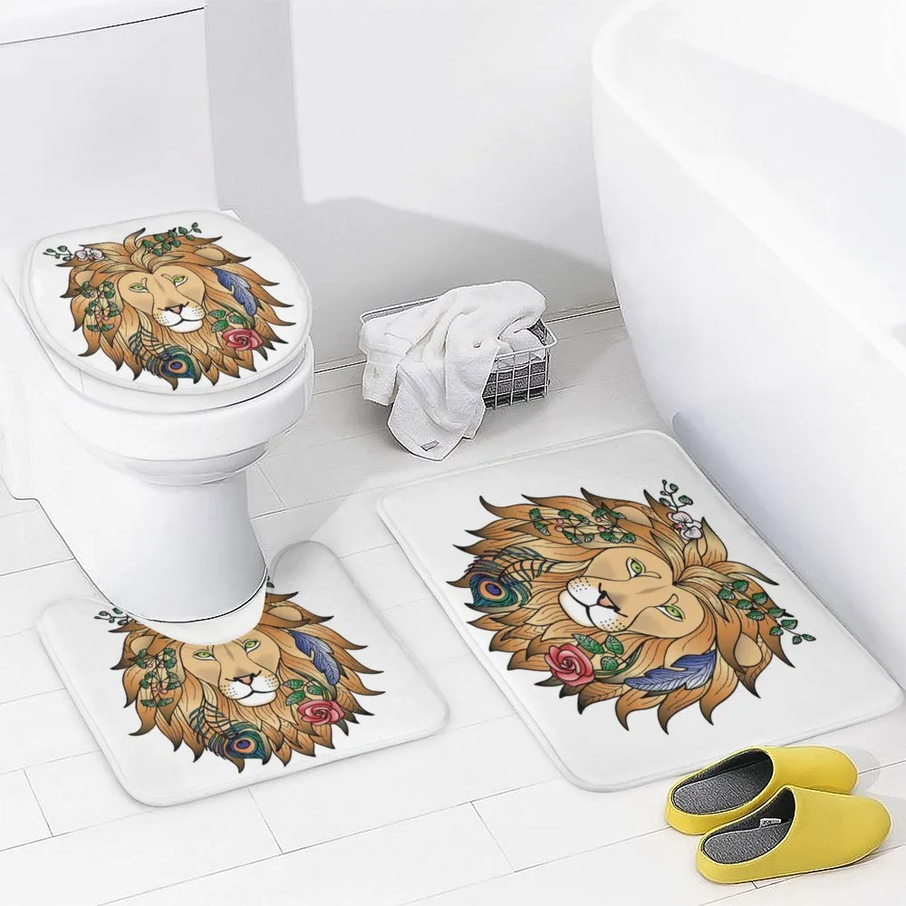 Lion with Flower — Detail 3