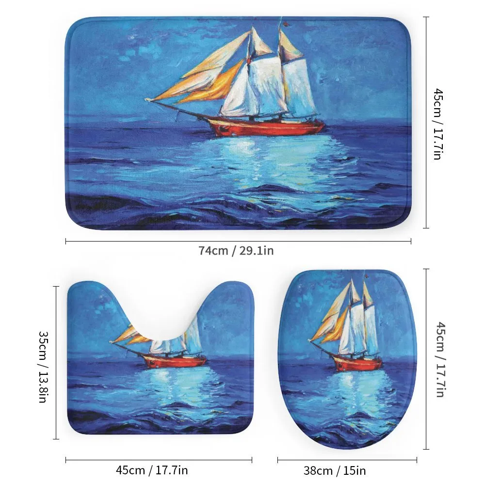 Oil Paint Style Sailship — Detail 1