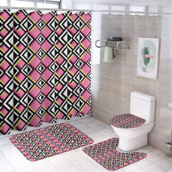 Opposing Concept on a shower curtain