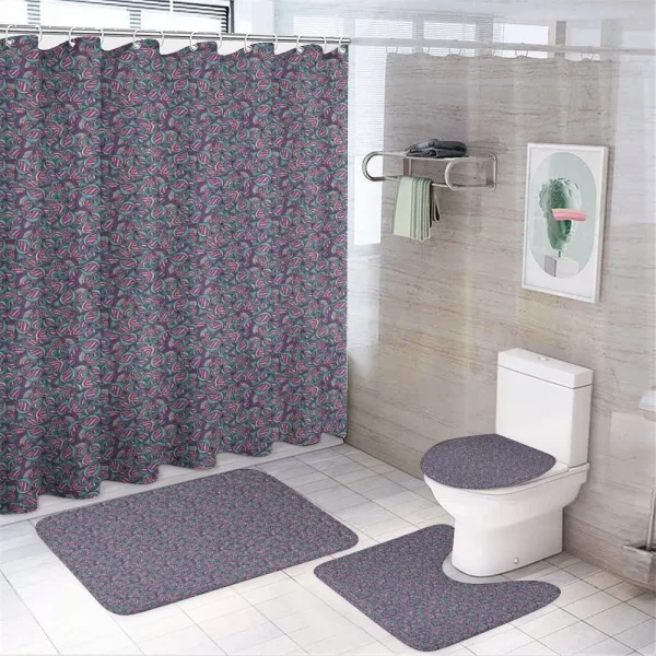 Ornamental Wavy Lines on a shower curtain