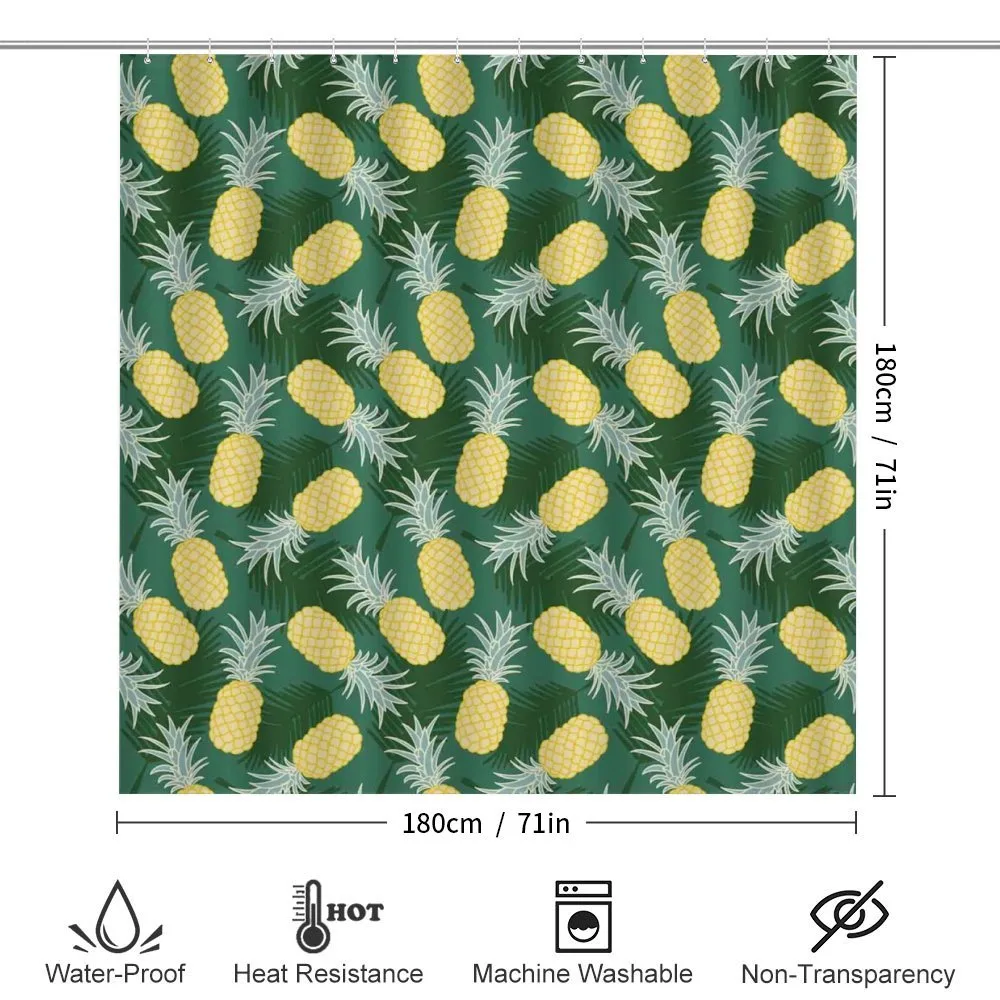 Palm Leaves Pineapples — Detail 2