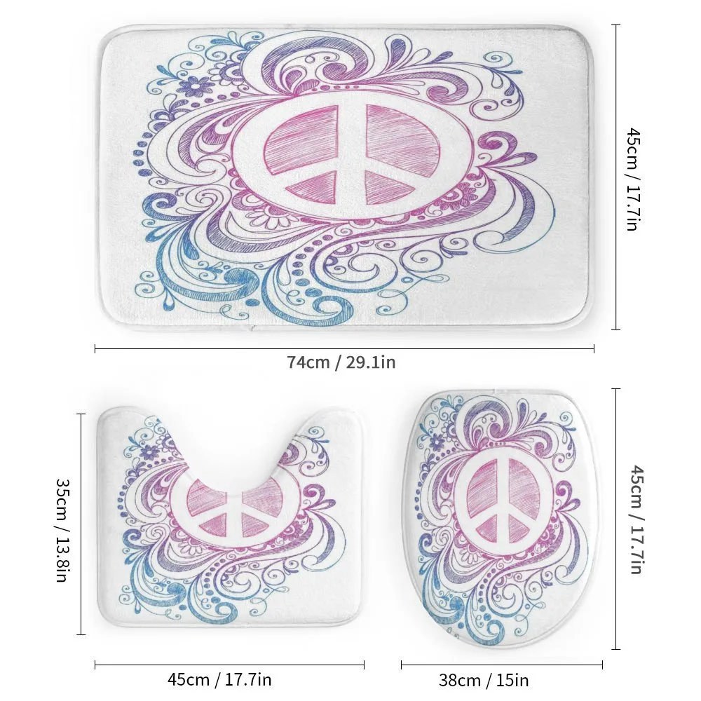 Peace Sign and Swirls — Detail 1
