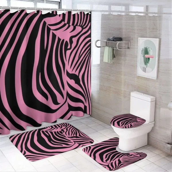 Punk Tribal on a shower curtain