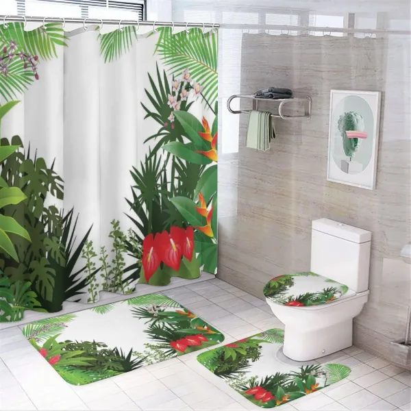 Rainforest Vegetation on a shower curtain