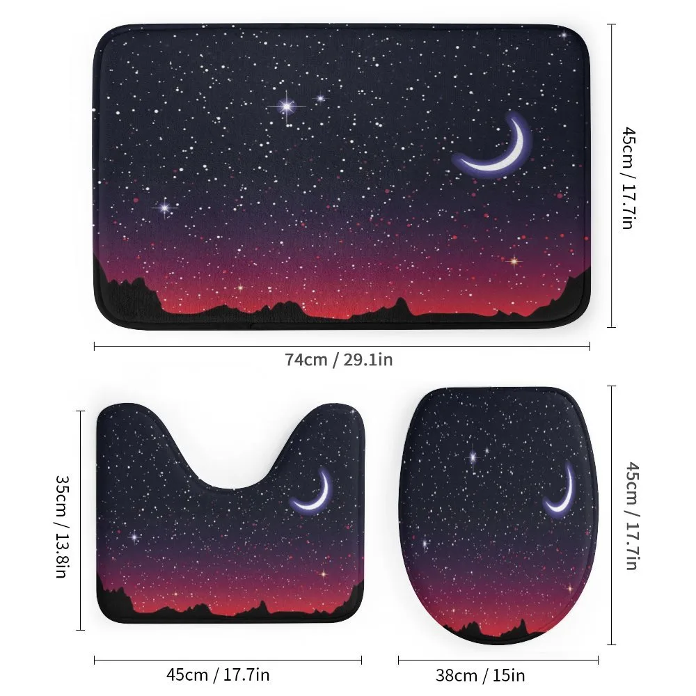 Red Sky Starry Landscape — Detail 1
