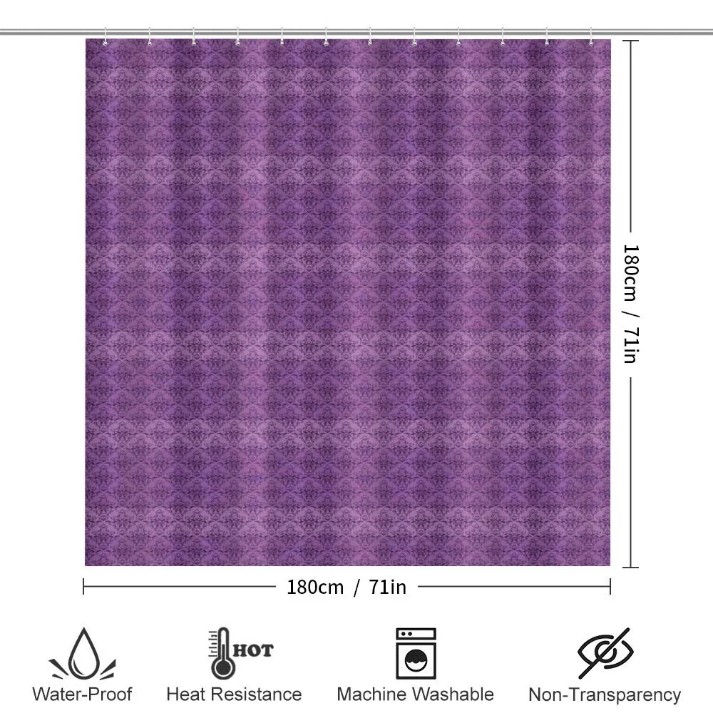 Rococo Damask Purple — Detail 2