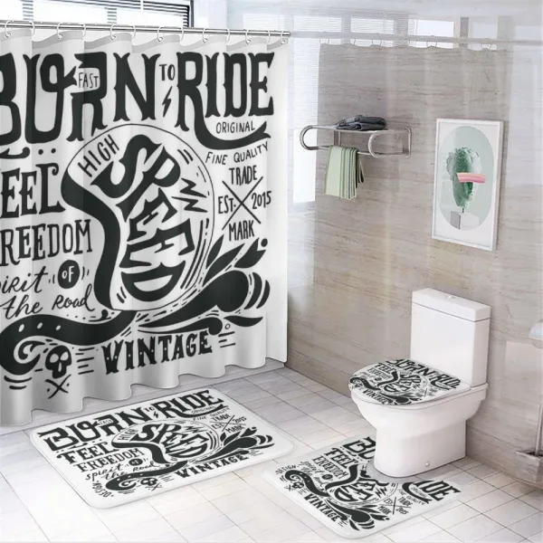 Spirit of the Road on a shower curtain