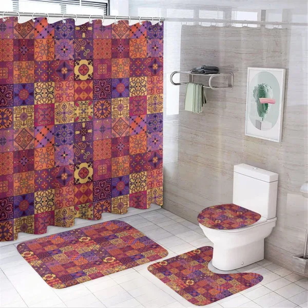 Azulejo Mosaic on a shower curtain