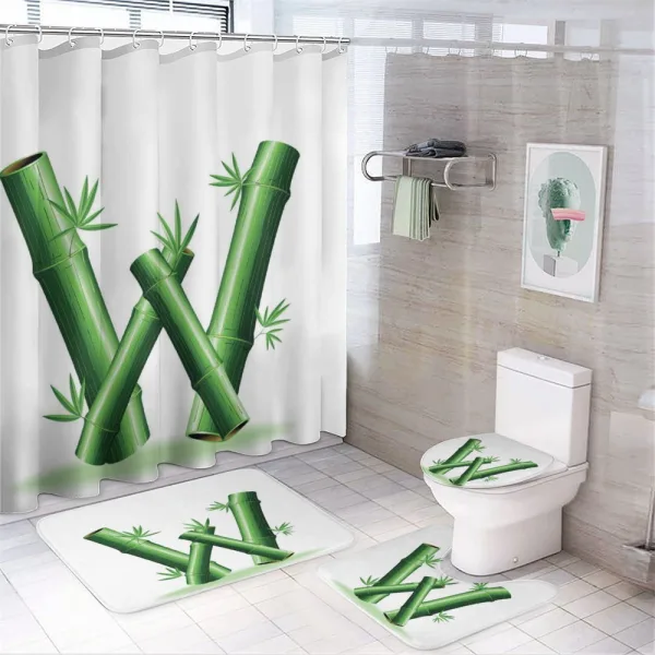 Bamboo Branches on a shower curtain